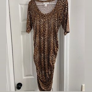 Cheetah Maternity dress